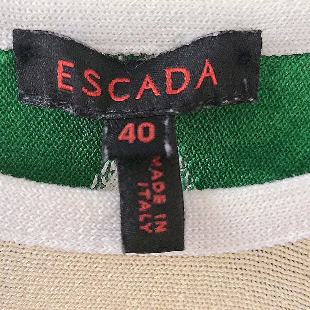 Escada Geometric Knit Tunic Top - Picture 3 of 4